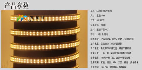 万星红LED灯带厂家【热销产品:3014双排灯带240珠高亮贴片灯条】供应商:深圳市宝安区达曼尔照明灯饰厂
