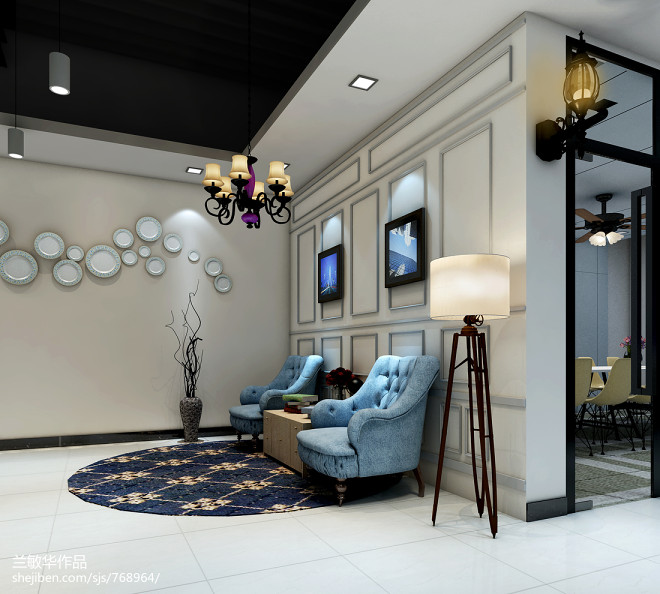 AIX英伦下午茶 兰敏华设计师打造的办公空间室内装饰设计